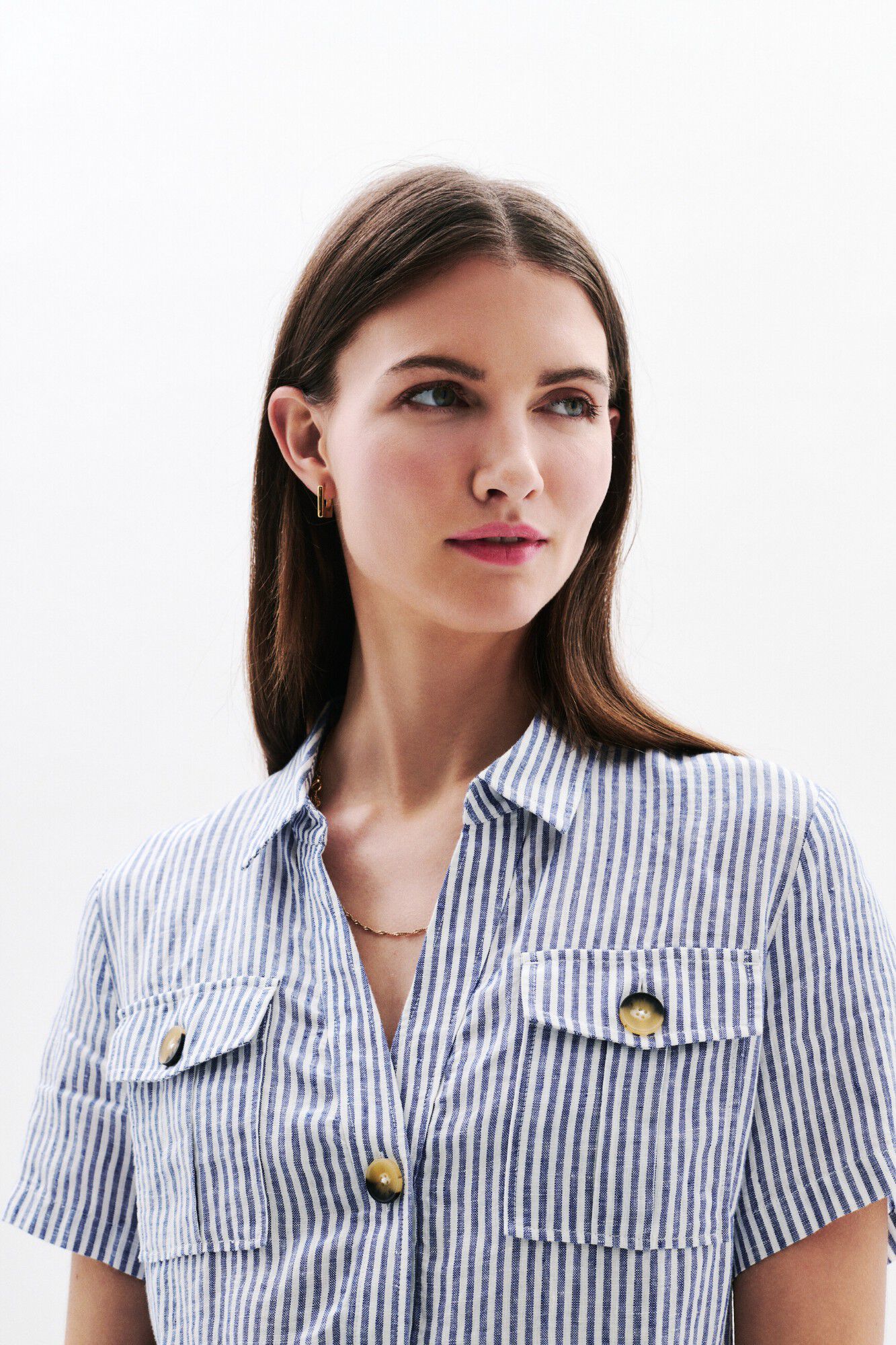 Caroll Vestido de manga curta Laure1