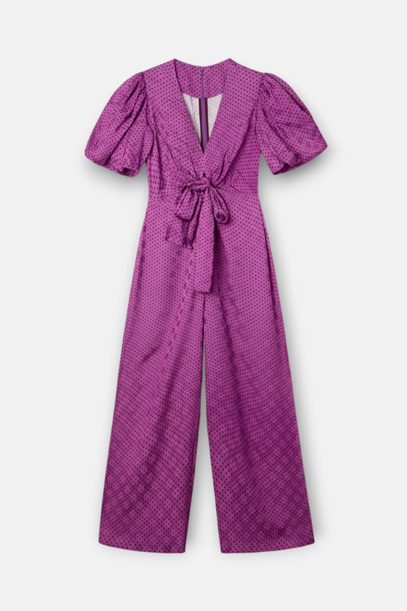 Silbon Macac&atilde;o Event Collection com n&oacute; e bolinhas Roxo