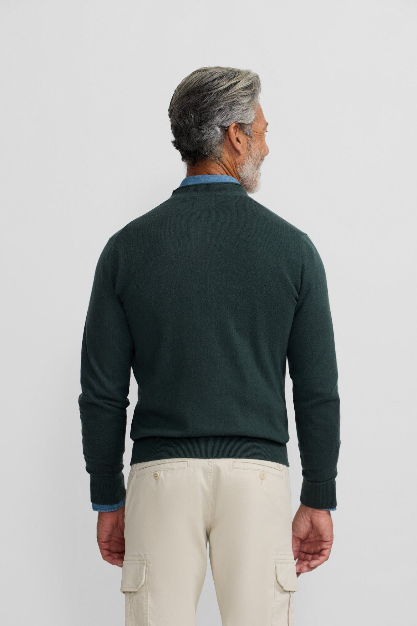 Silbon Casaco de malha cl&aacute;ssico Verde