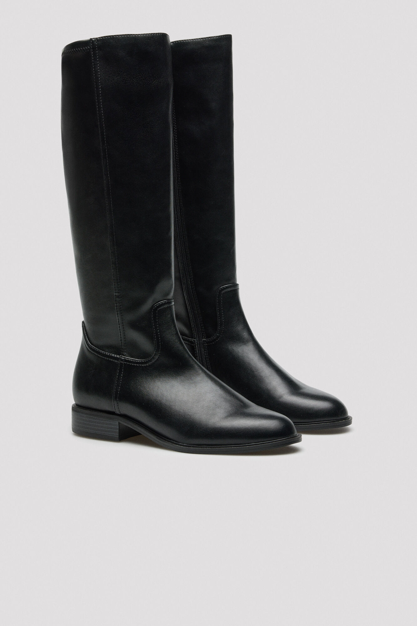 Cortefiel Elasticated boot Black