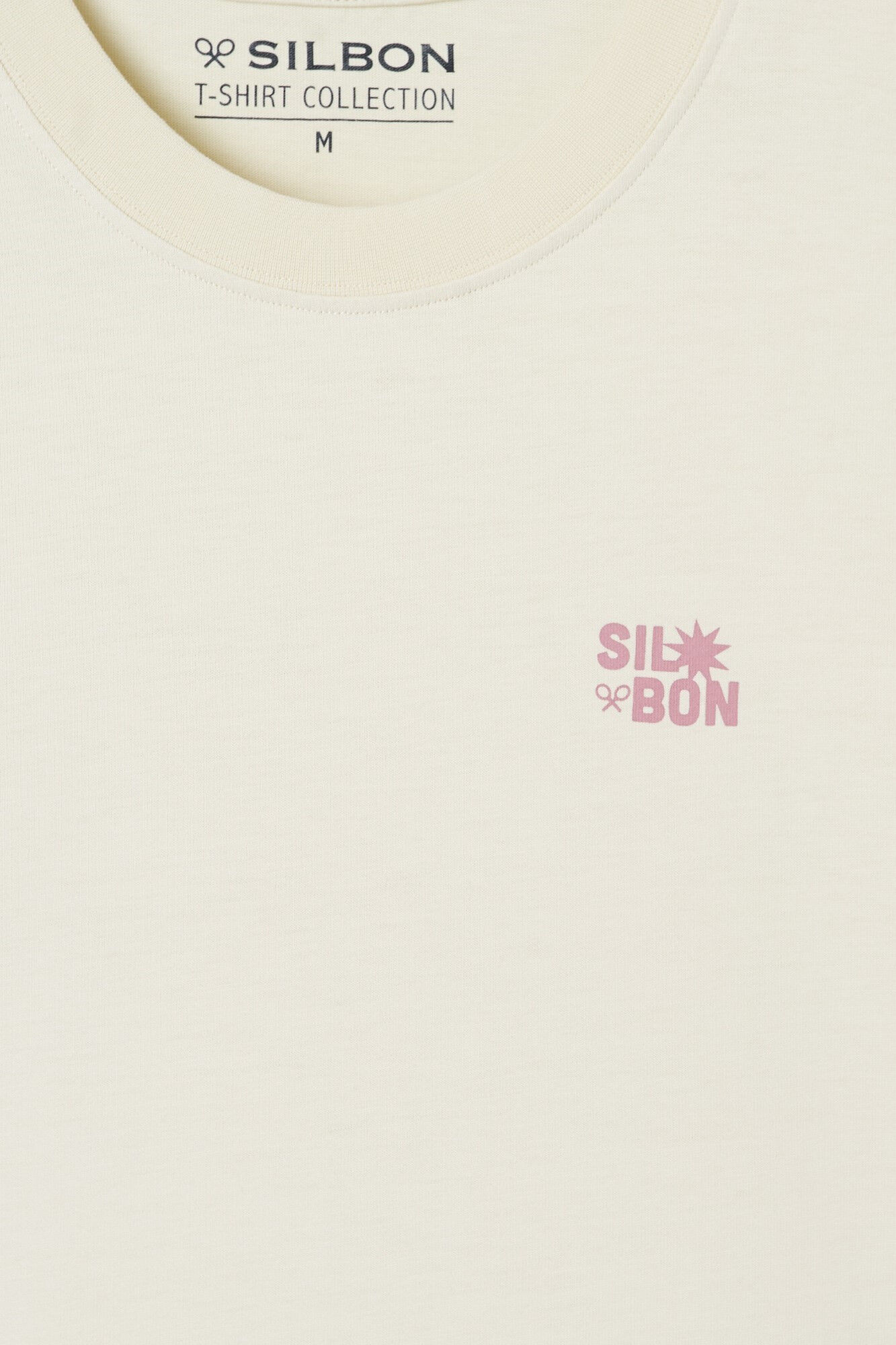Silbon Camiseta special fit enjoy your life Beige