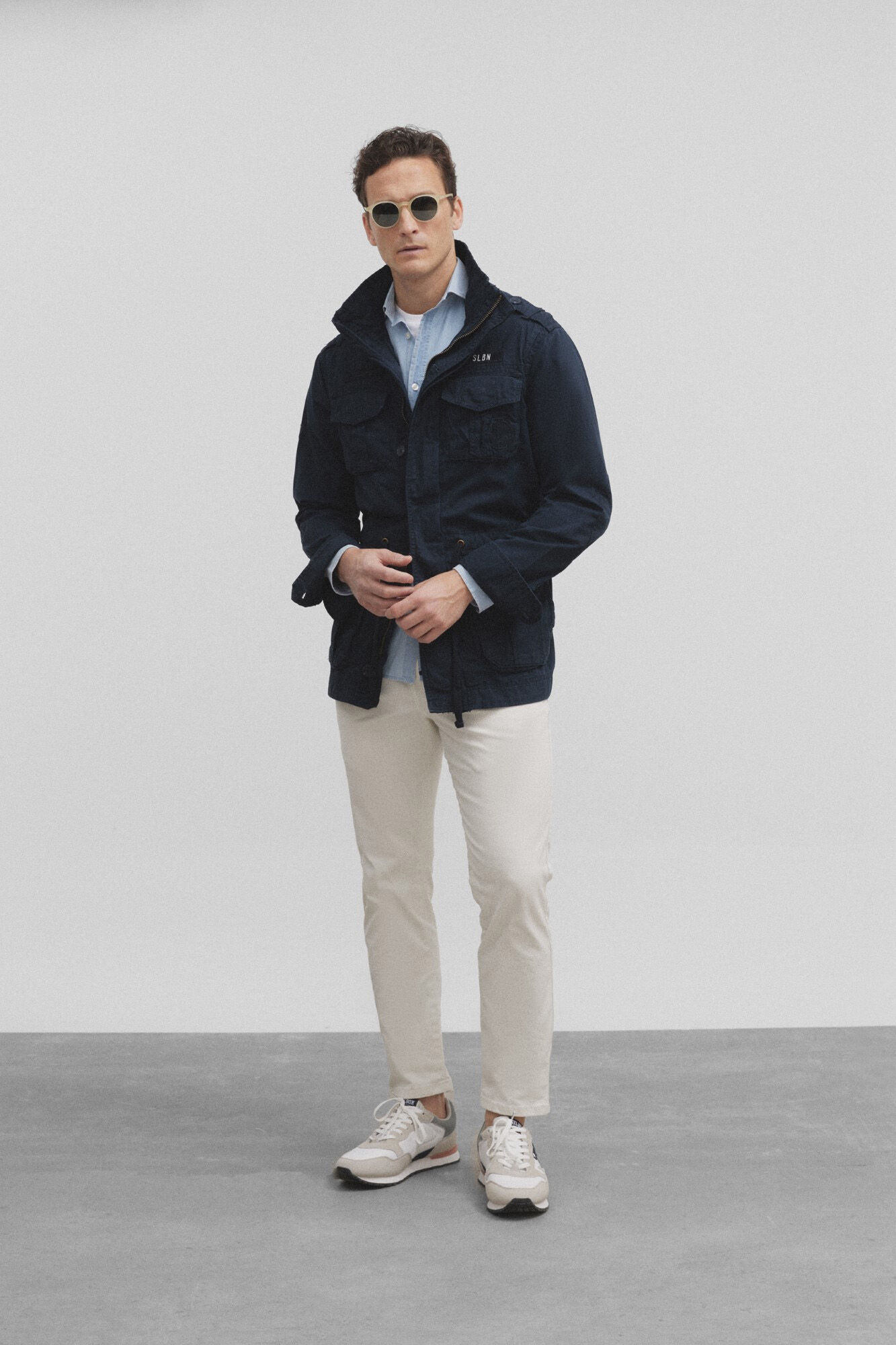 Silbon Military jacket Blue