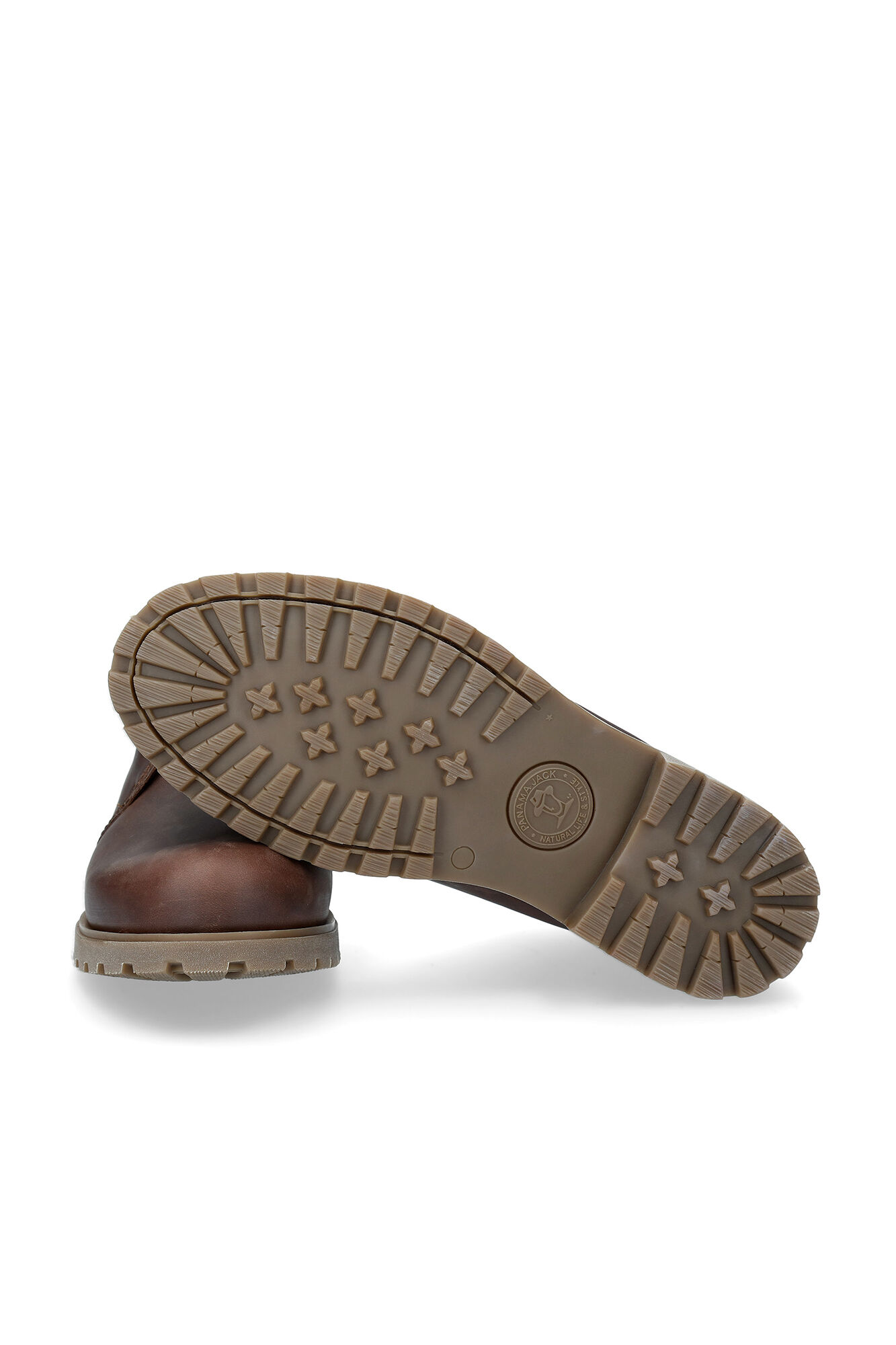 Panama Jack Botim de homem em pele napa Castanho