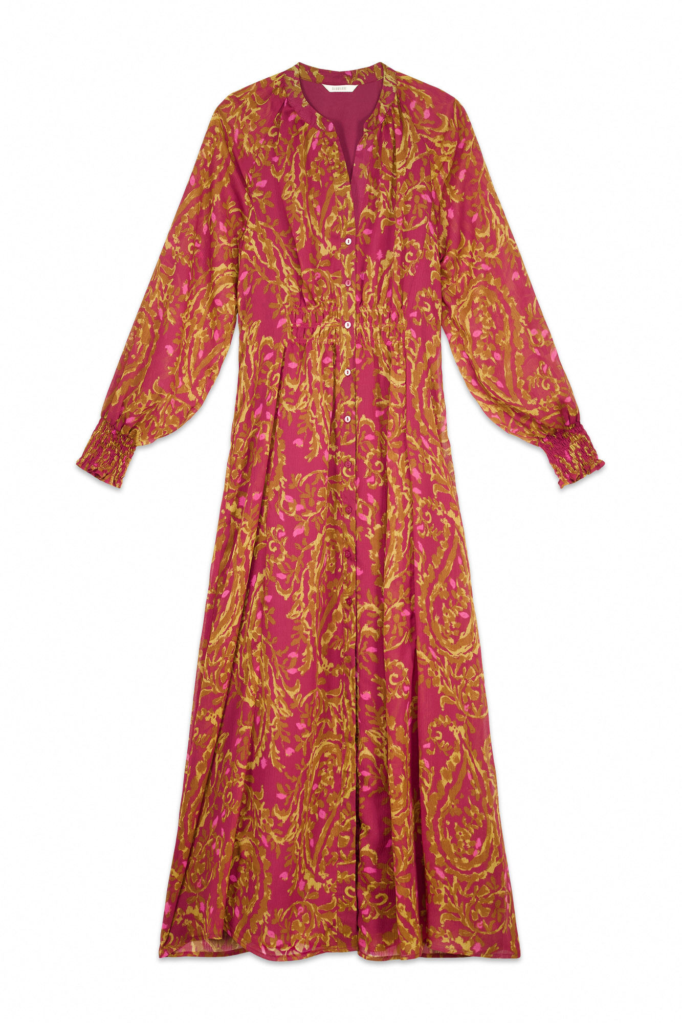 Slowlove Flowing printed dress Printed red