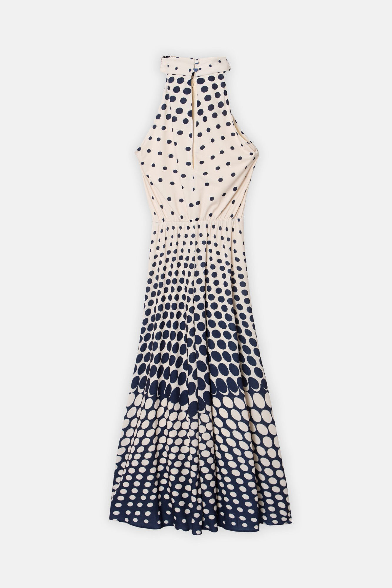 Silbon Vestido largo punto Estampado azul