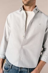 OOTO Oxford plain long sleeve shirt Kaki
