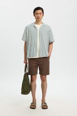 Selected Camisa curta com gola aberta Multicolorido