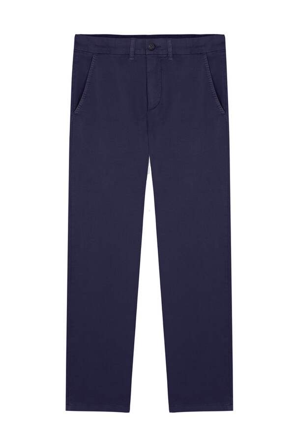 Cortefiel Slim fit chinos with elasticated waistband Navy