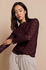 Slowlove Top de renda assimétrico Granada