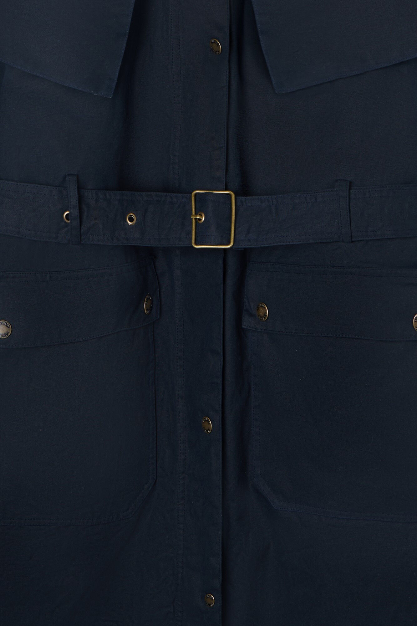 Silbon Parka longa encerada Azul