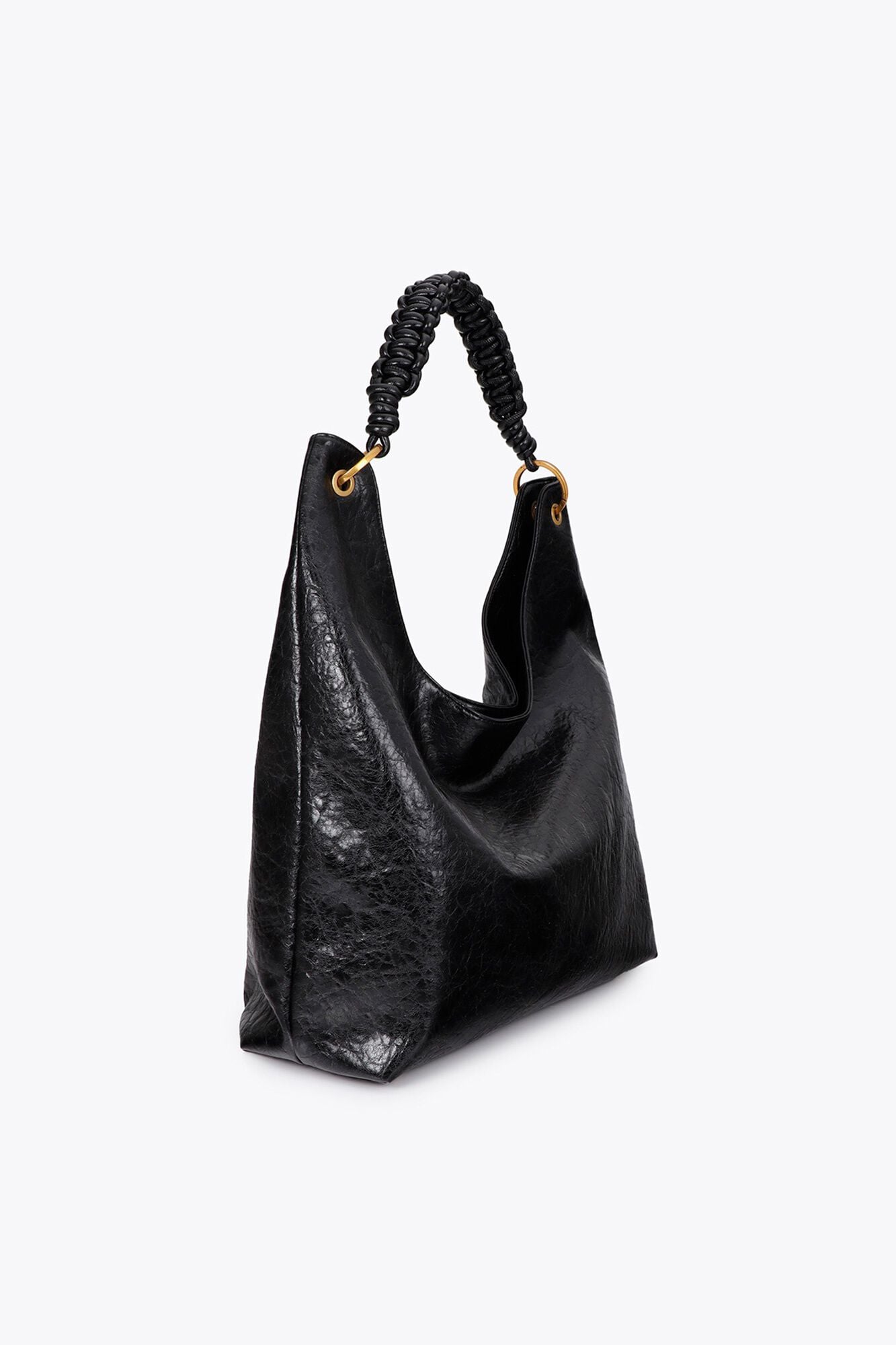 Lola Casademunt Mala tote bag com detalhe de al&ccedil;a entran&ccedil;ada Preto