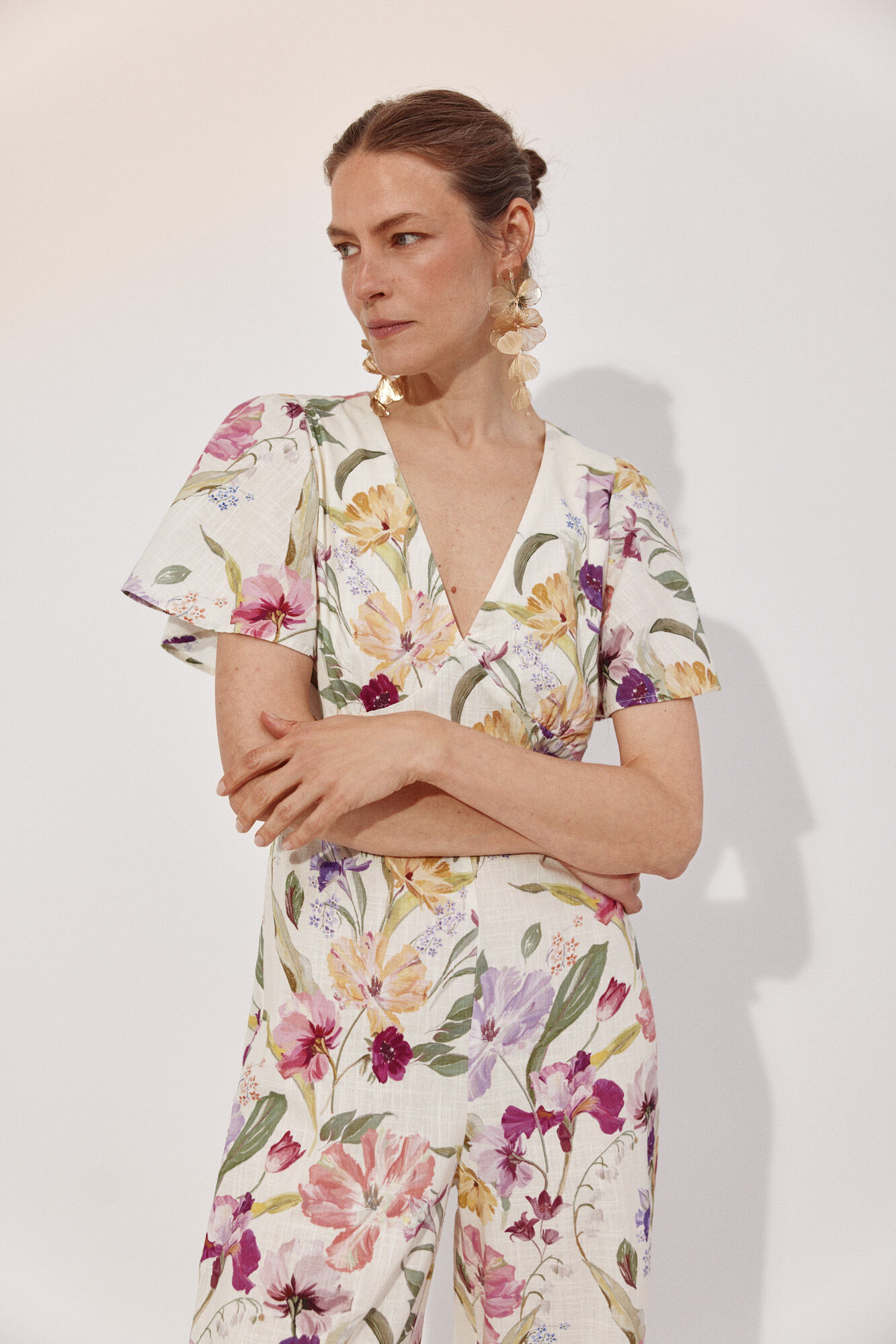 Cortefiel Printed jumpsuit Multicolour