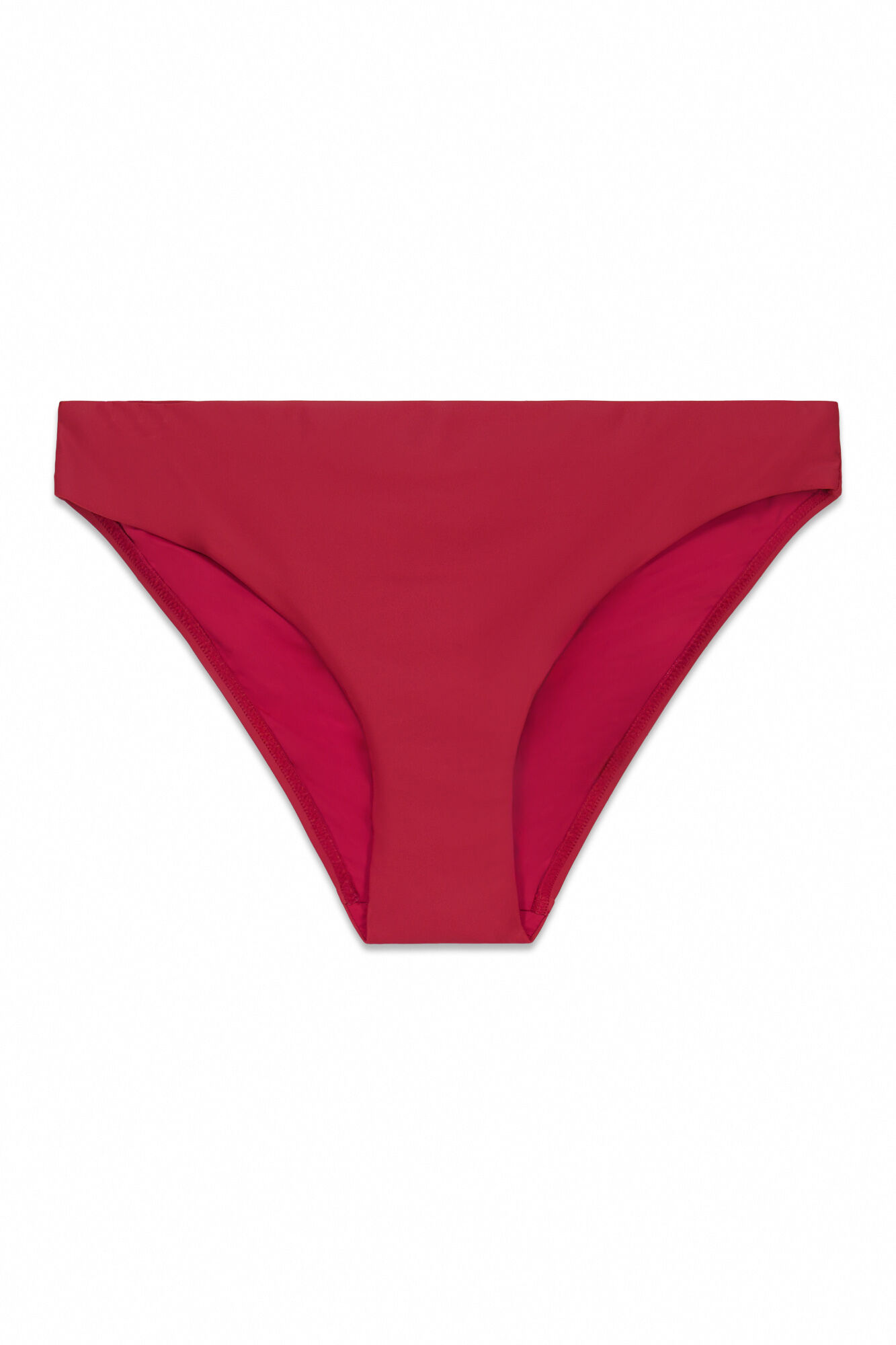 Cortefiel Calcinha de biqu&iacute;ni cl&aacute;ssica com cobertura total Vermelho
