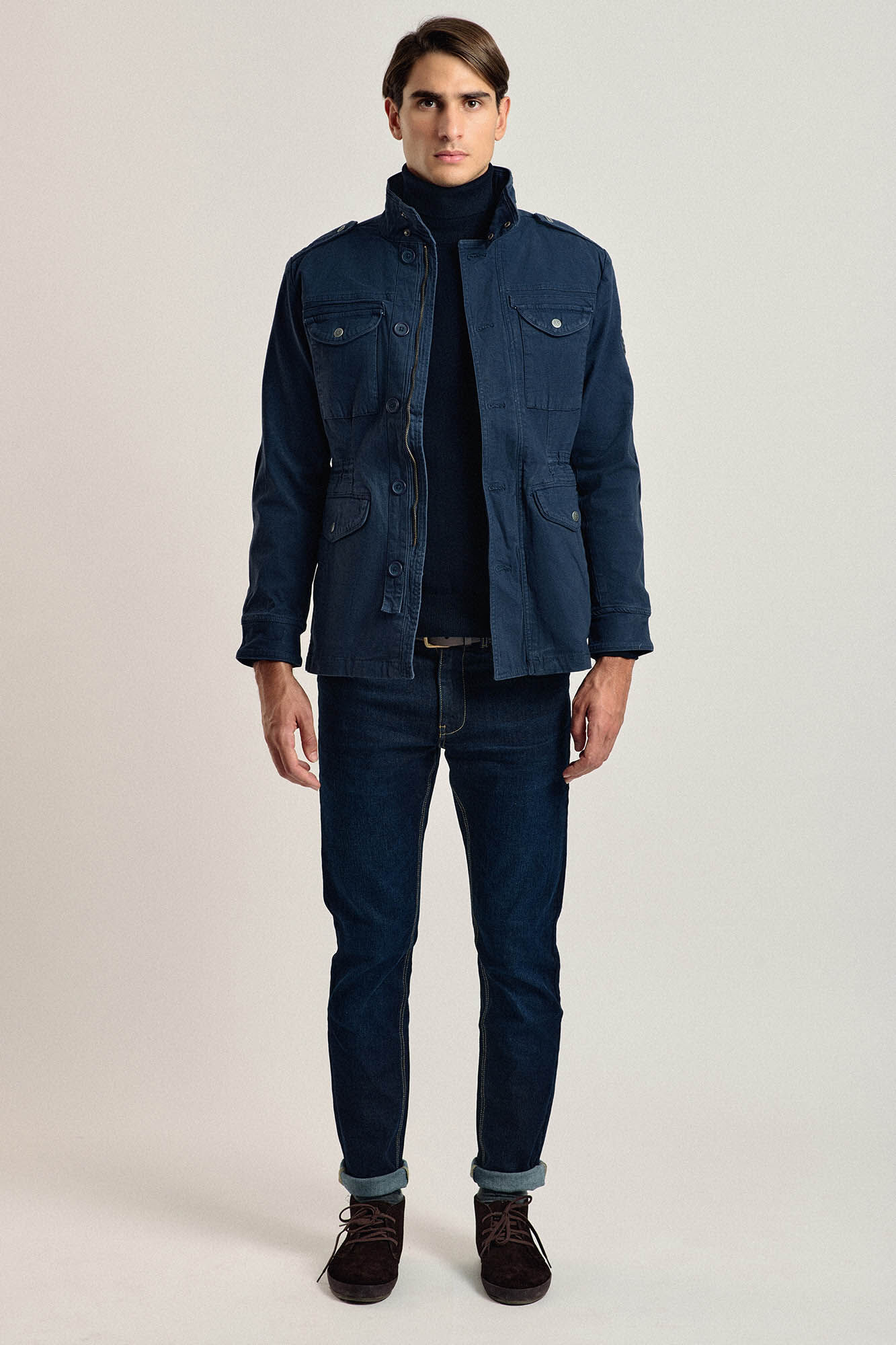 Valecuatro Valecuatro navy blue safari jacket Navy
