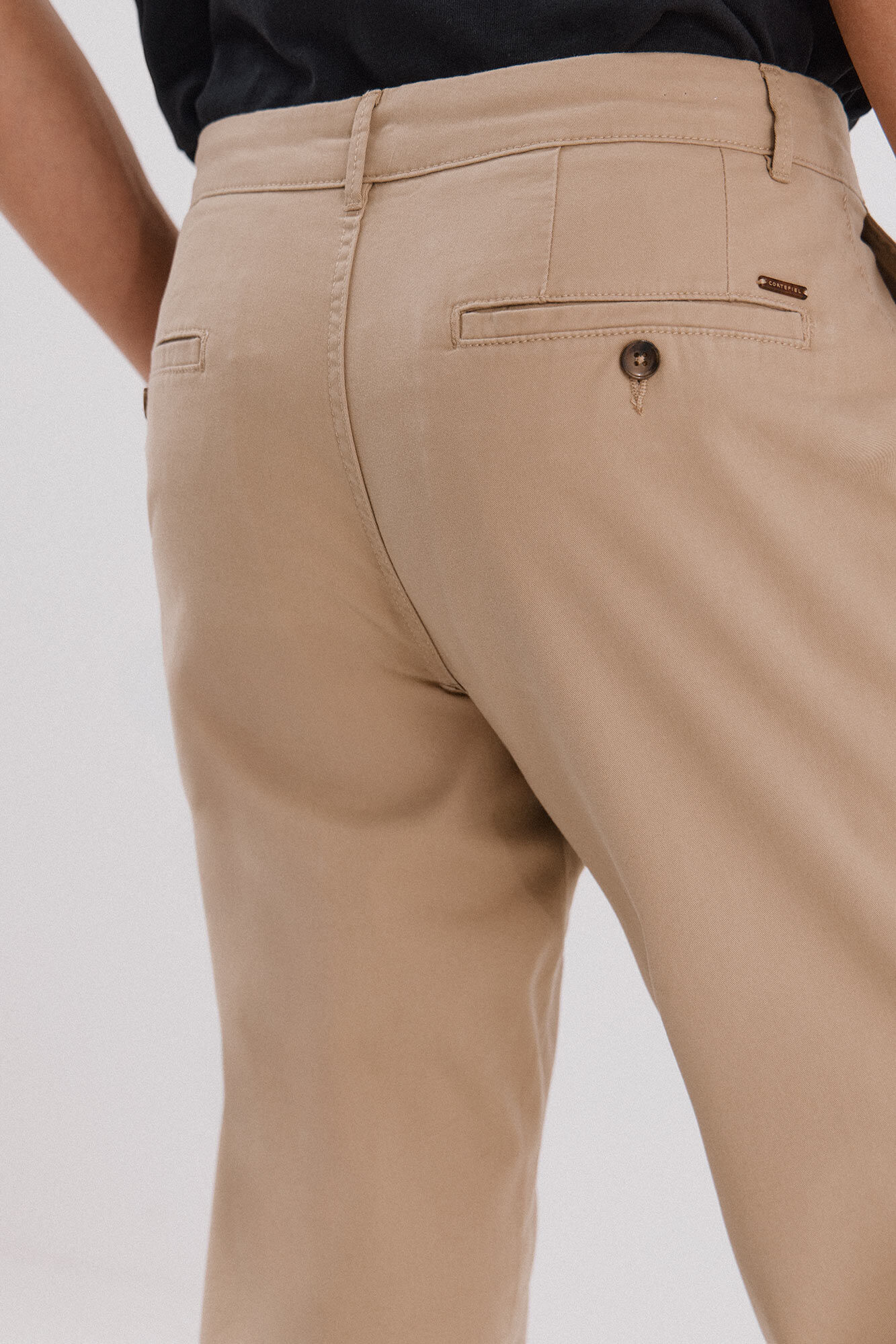 Cortefiel Regular fit chinos Beige