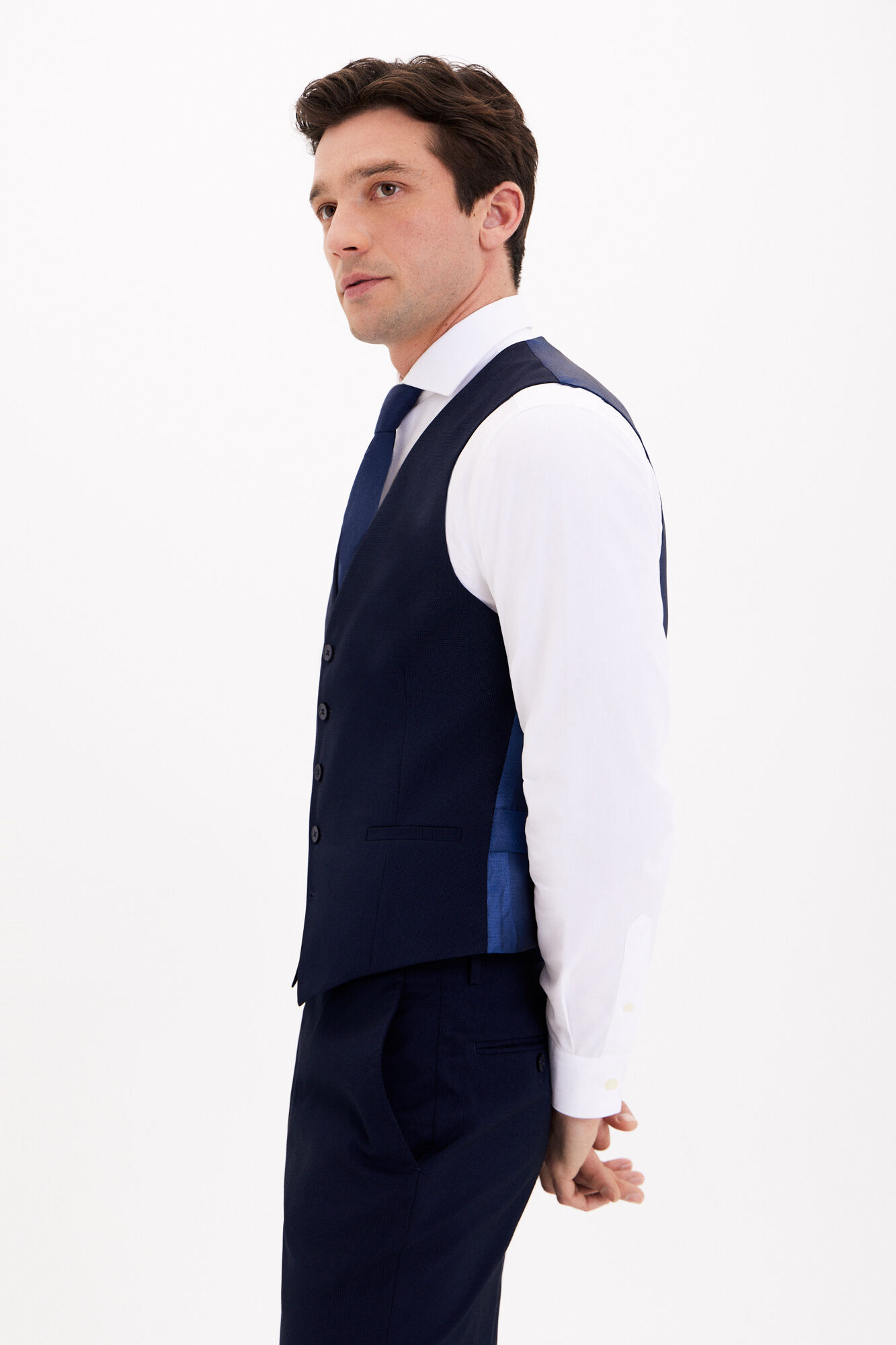 Cortefiel Series XXI waistcoat Navy