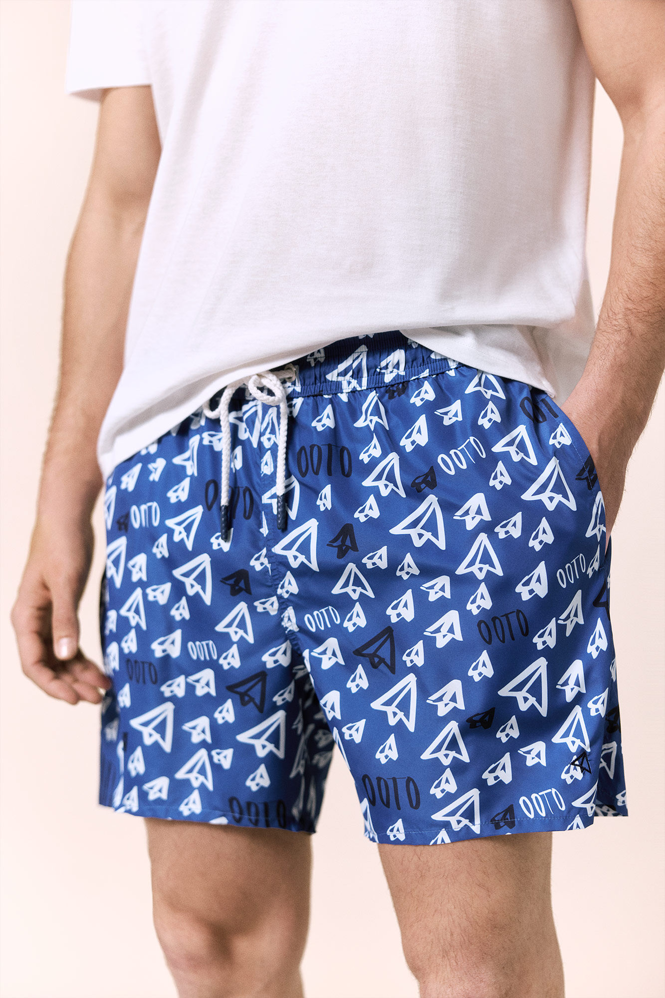 OOTO Fato de banho estampado logo OOTO