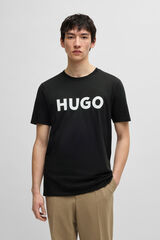 HUGO T-shirt de manga curta Cinzento