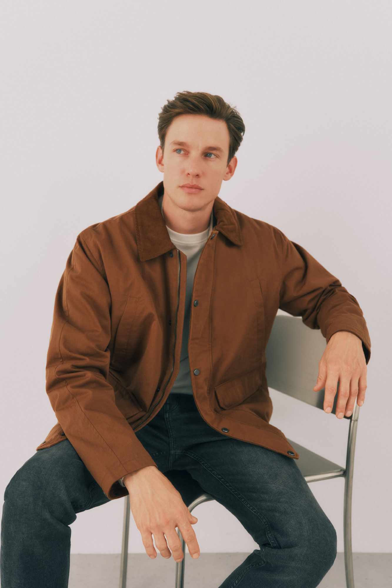 Cortefiel Jaqueta com gola combinada