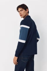 Cortefiel Rugby shirt  Navy