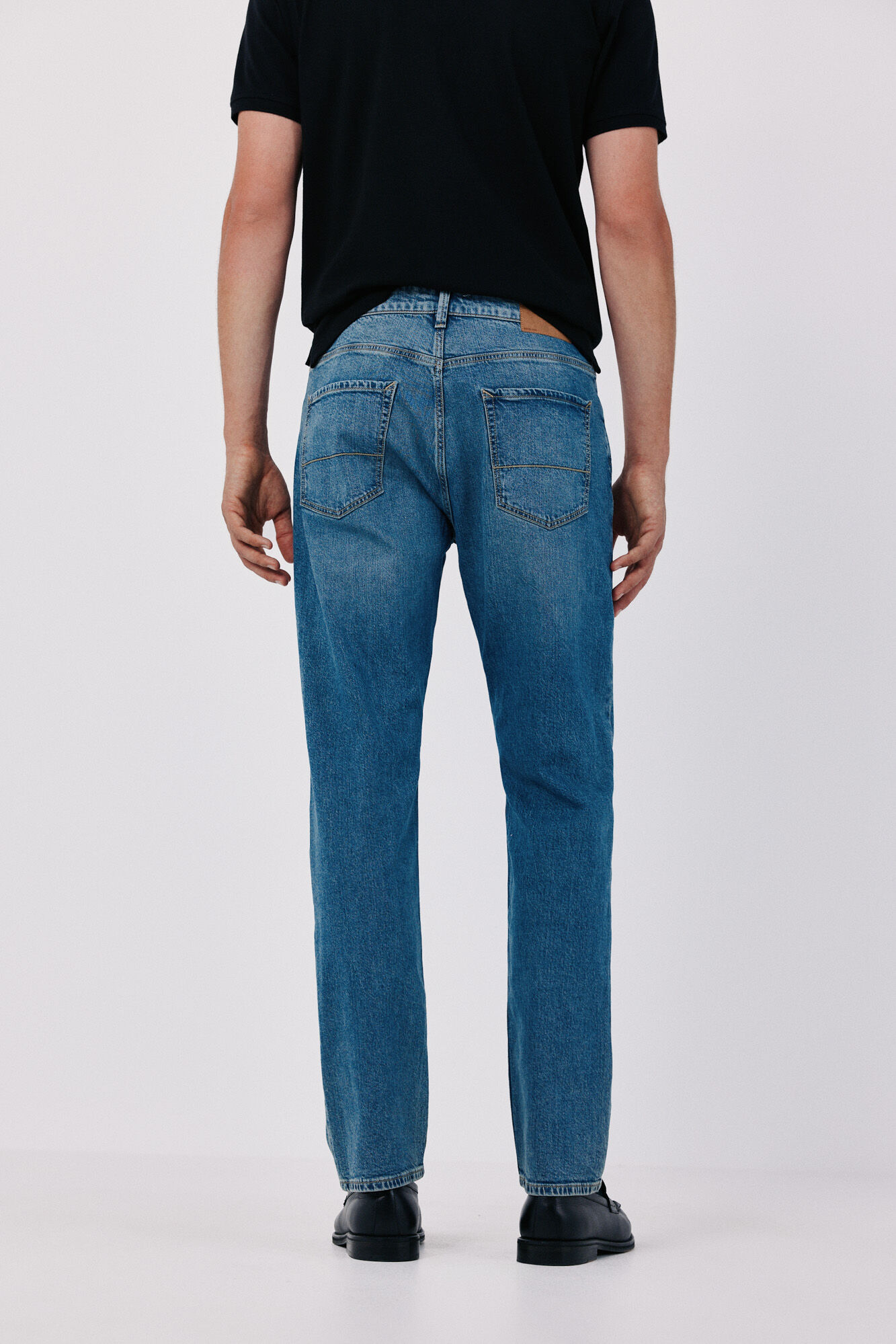 Cortefiel Lightweight regular jeans Blue