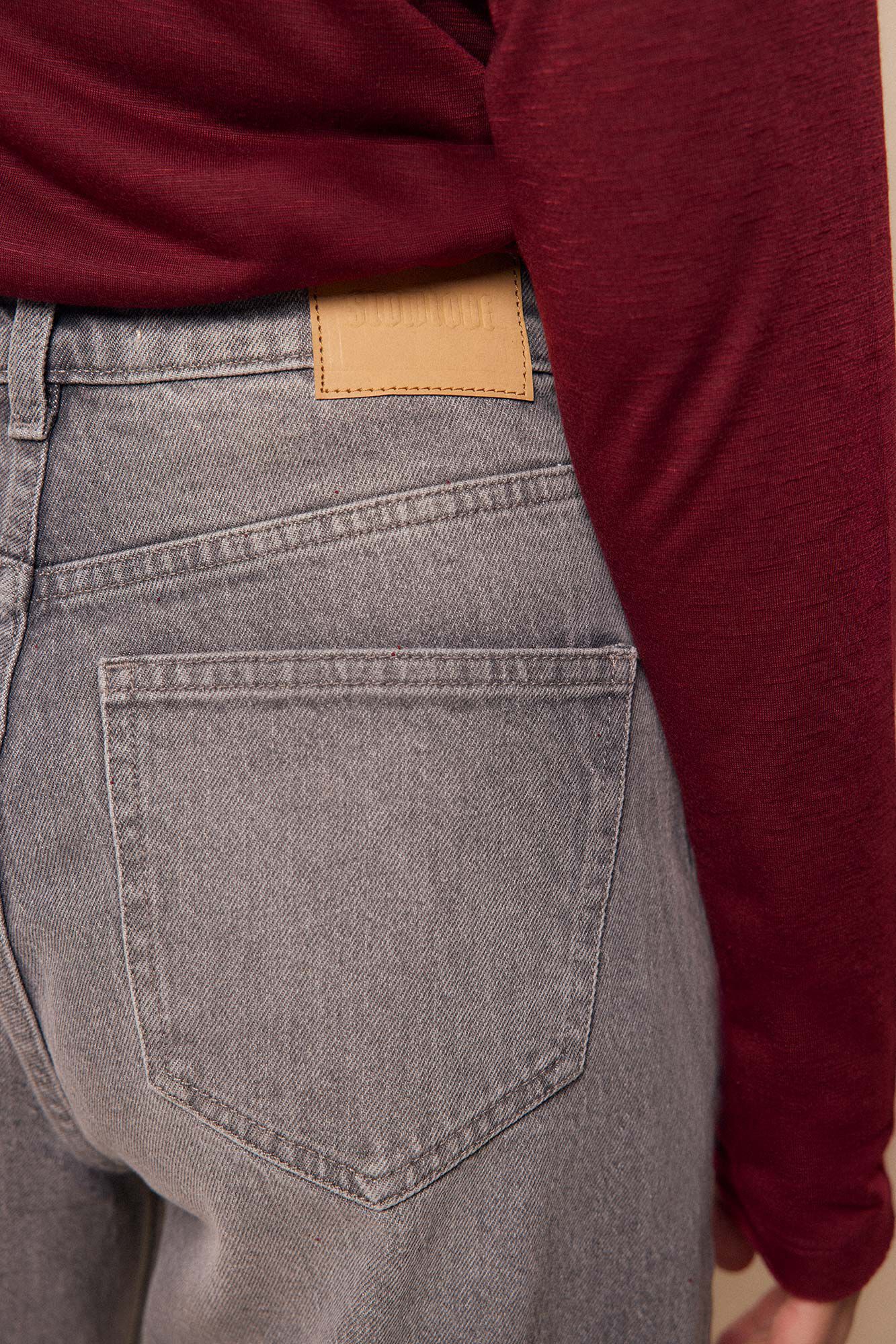 Slowlove Jeans rectos Gris oscuro