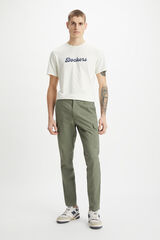 Dockers Pantal&oacute;n Cargo Slim Tapered Fit para hombre Kaki
