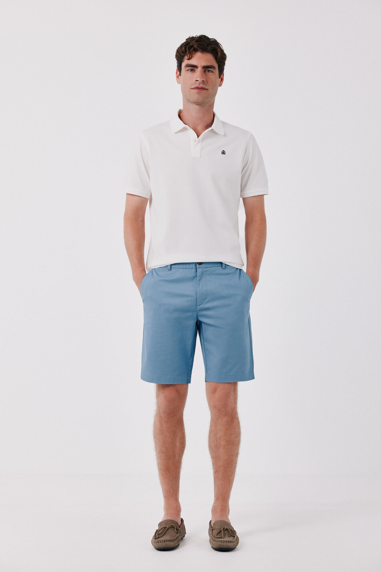 Cortefiel Printed regular Bermuda shorts