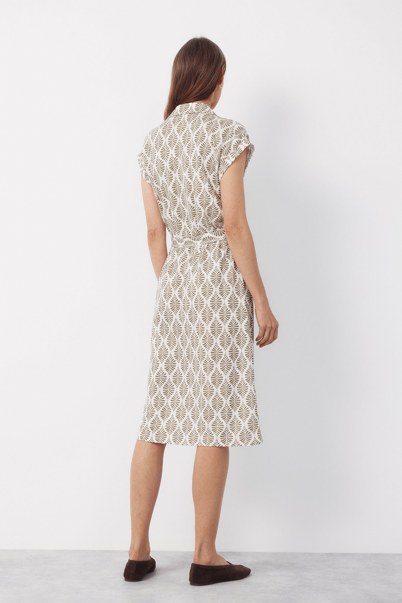 Cortefiel Shirt dress Printed white