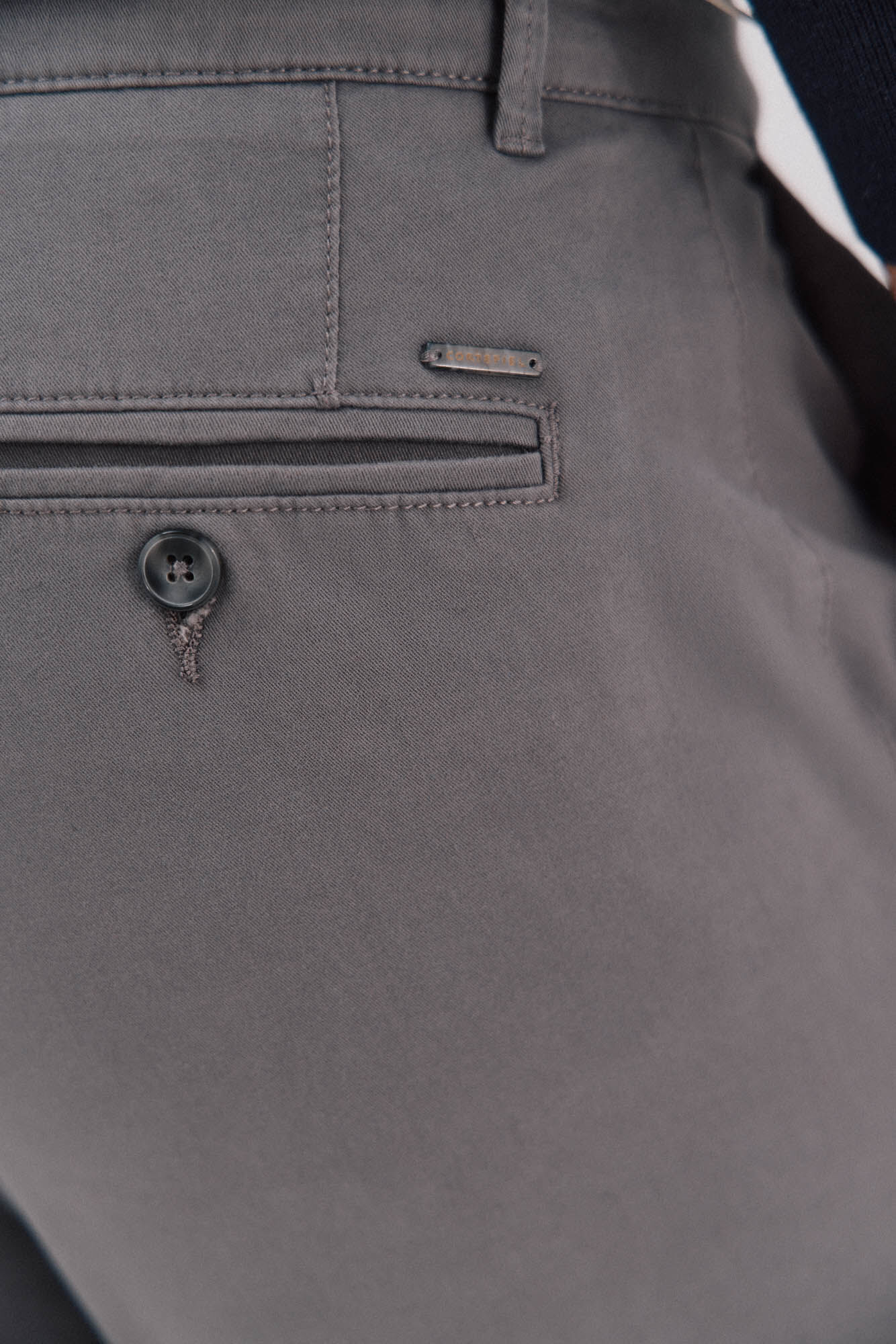 Cortefiel Slim fit chinos Grey