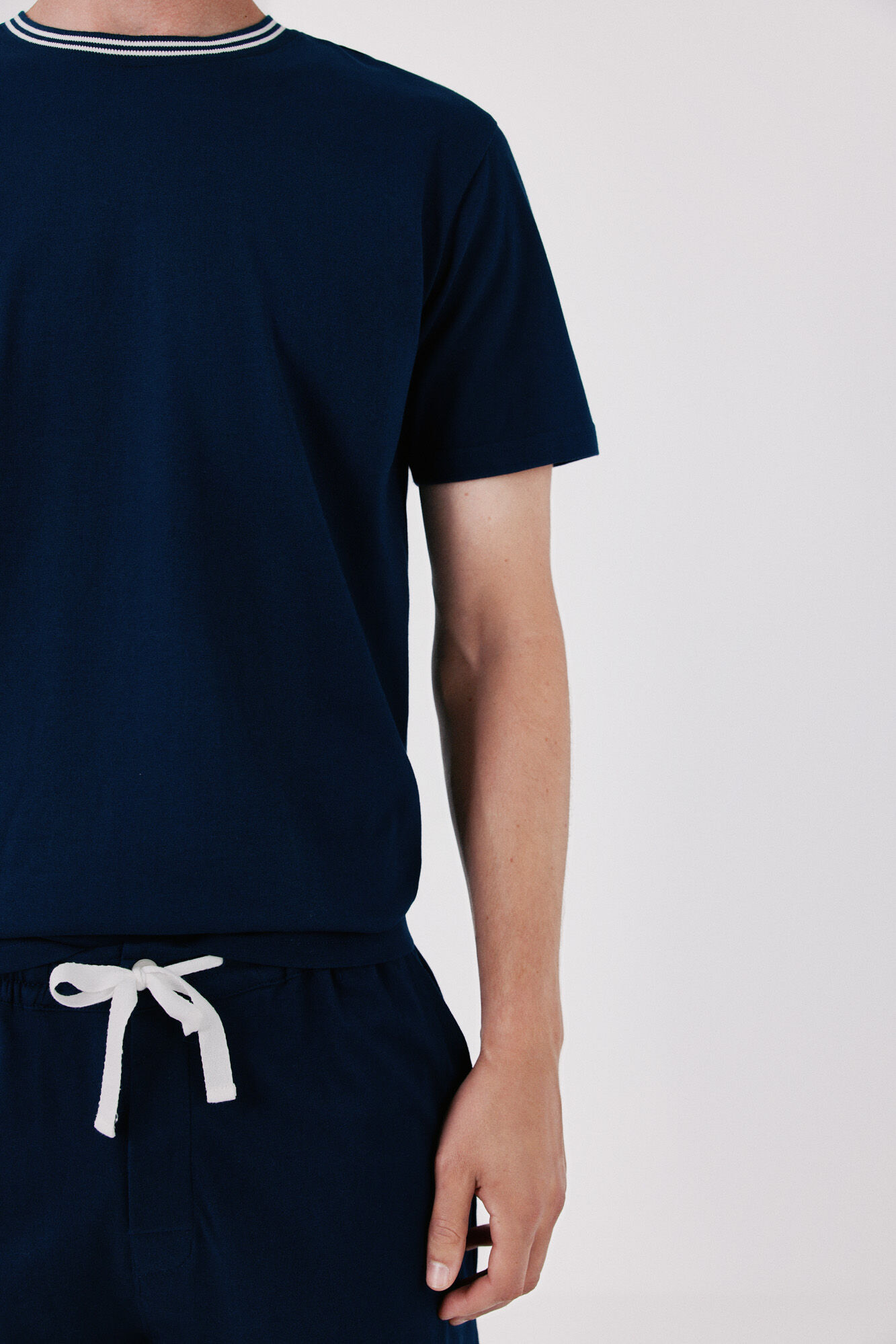 Cortefiel Jersey-knit pyjamas set Navy