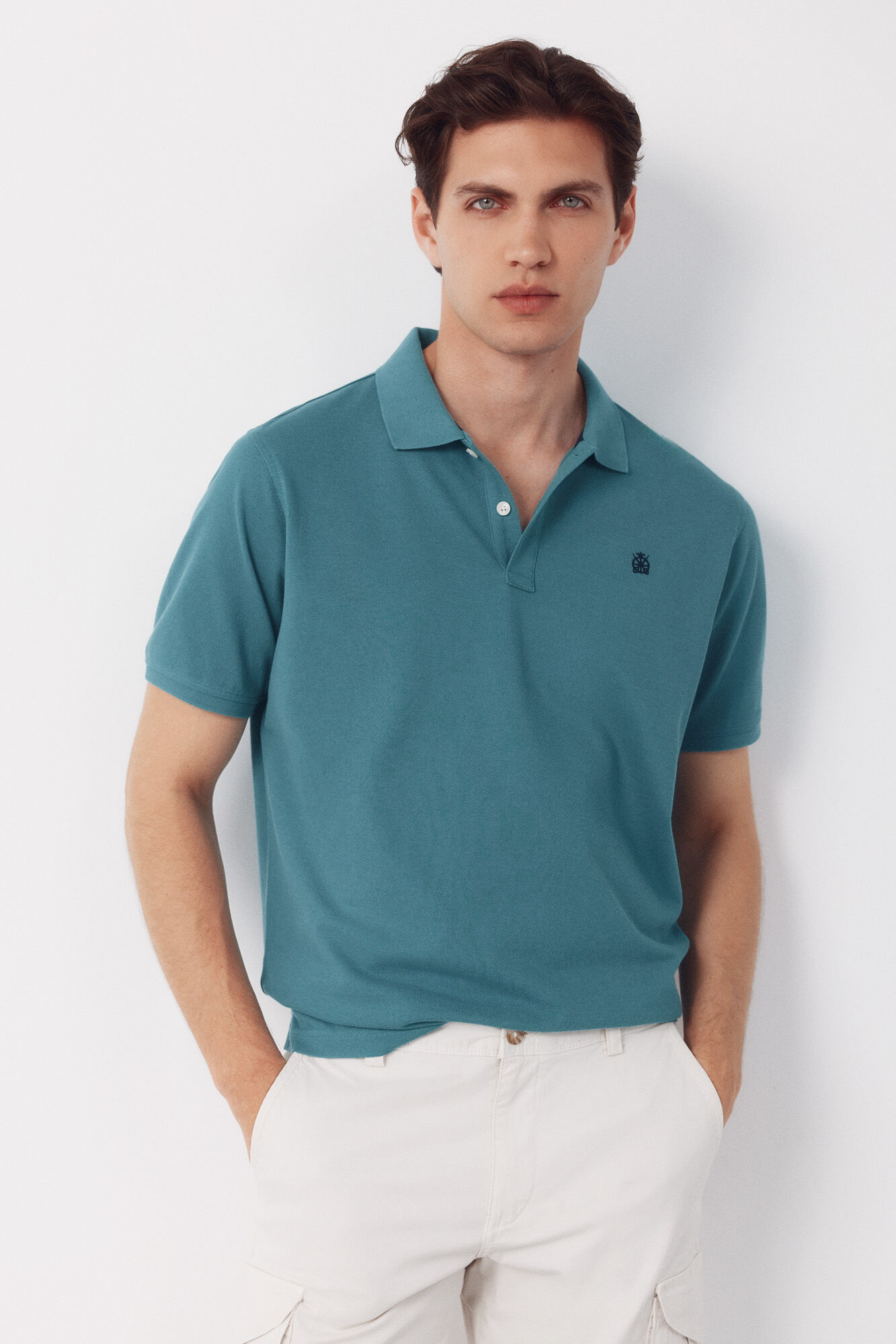 Cortefiel Piqu&eacute; basic polo shirt