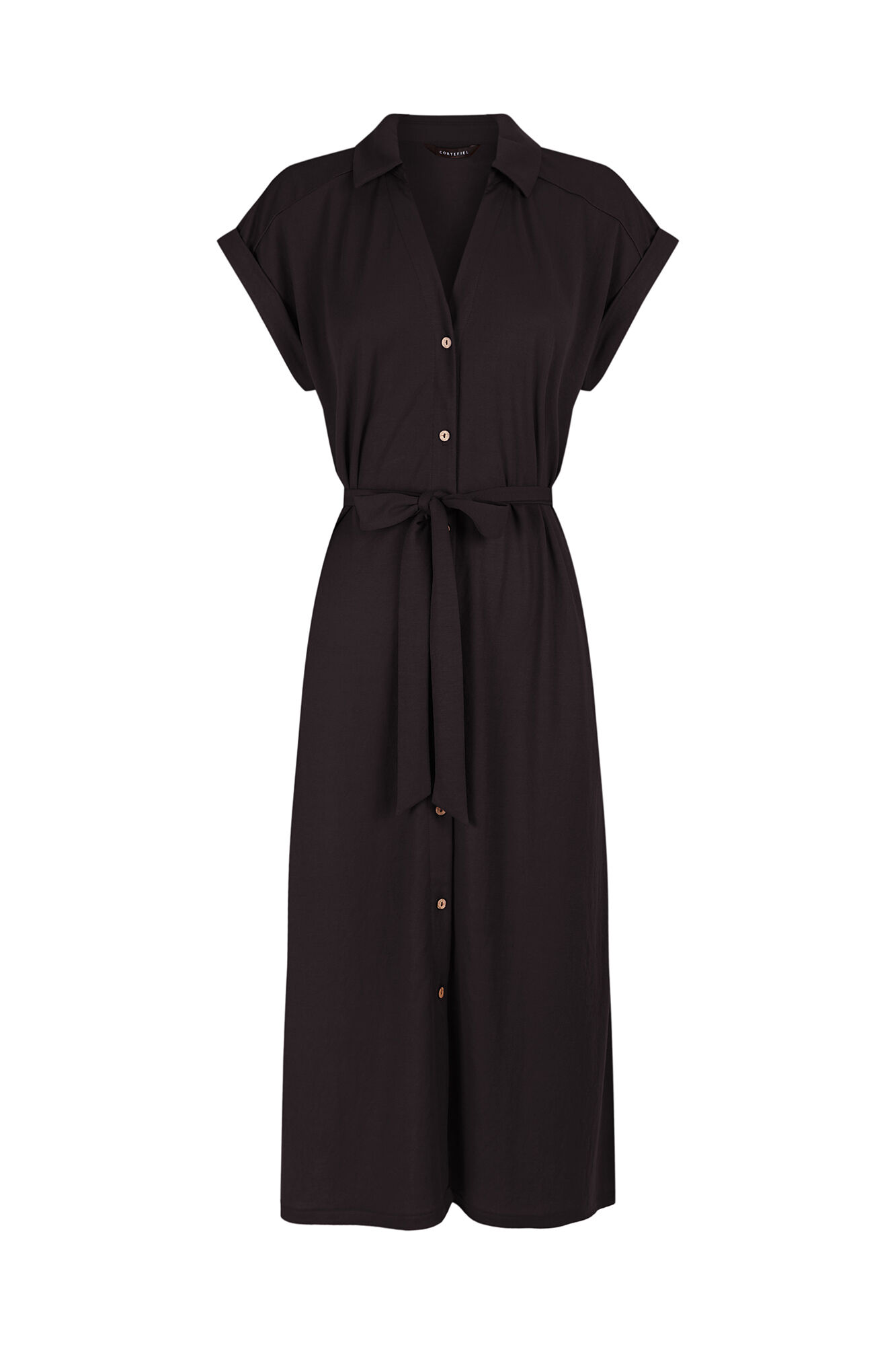 Cortefiel Shirt dress Black