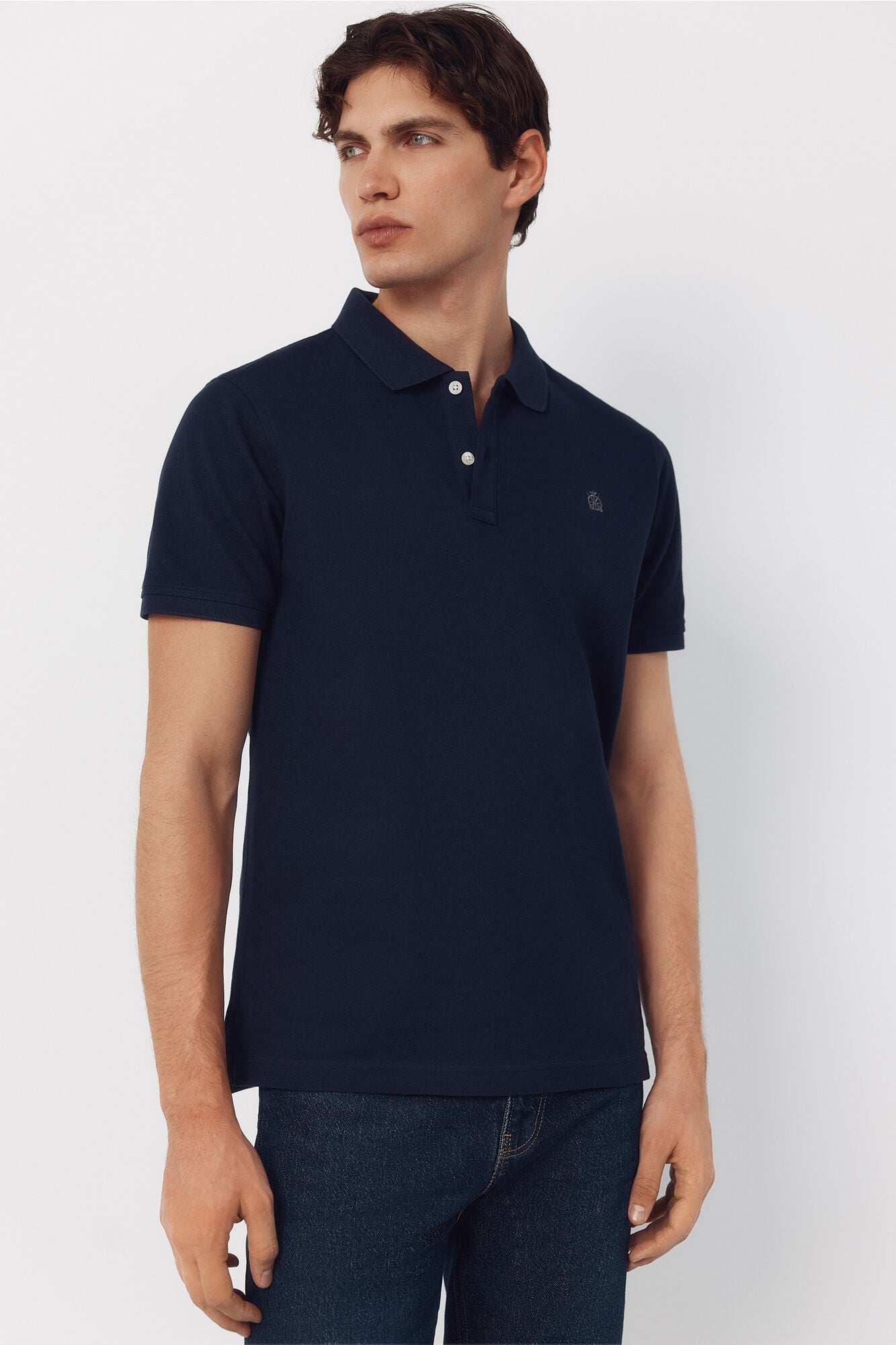 Cortefiel Polo b&aacute;sico de piqu&eacute; slim