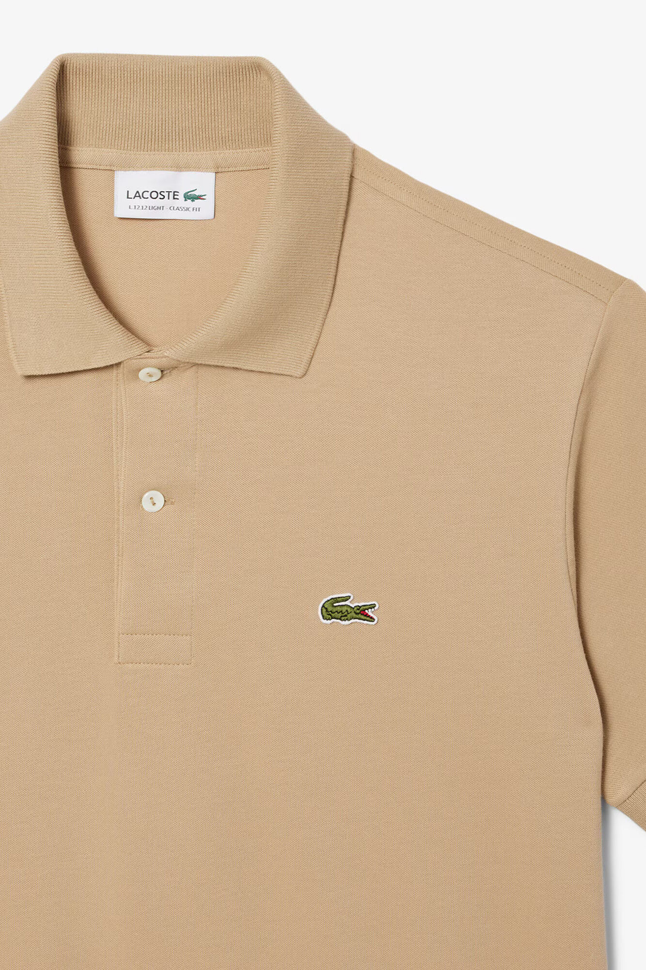 Lacoste T-shirt de manga curta Tostado