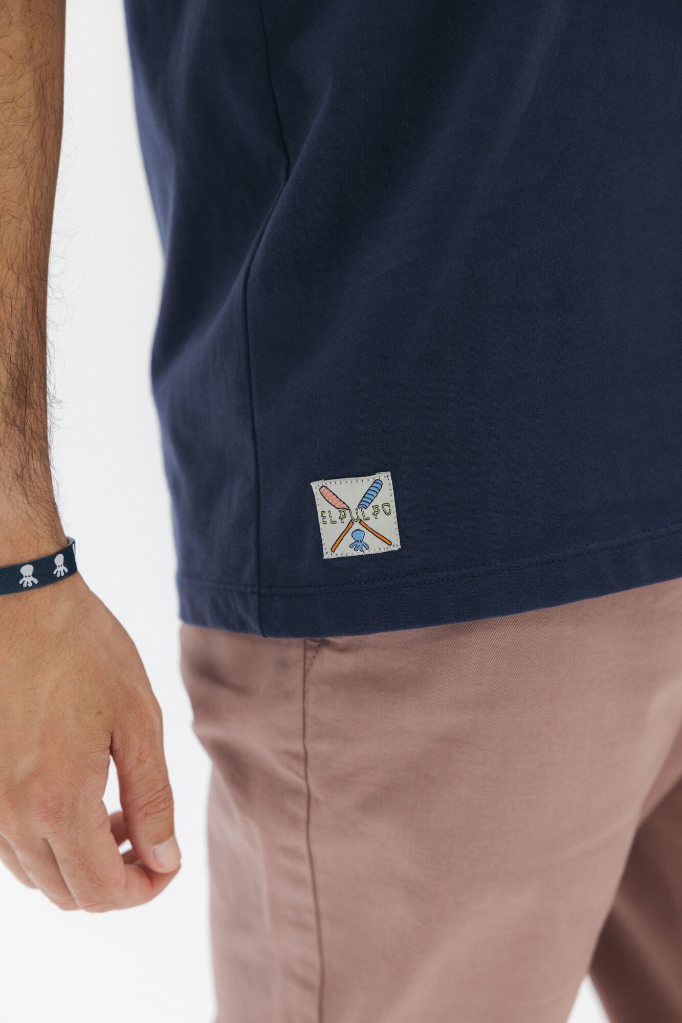 elPulpo Vintage Octopus Bar T-shirt Navy