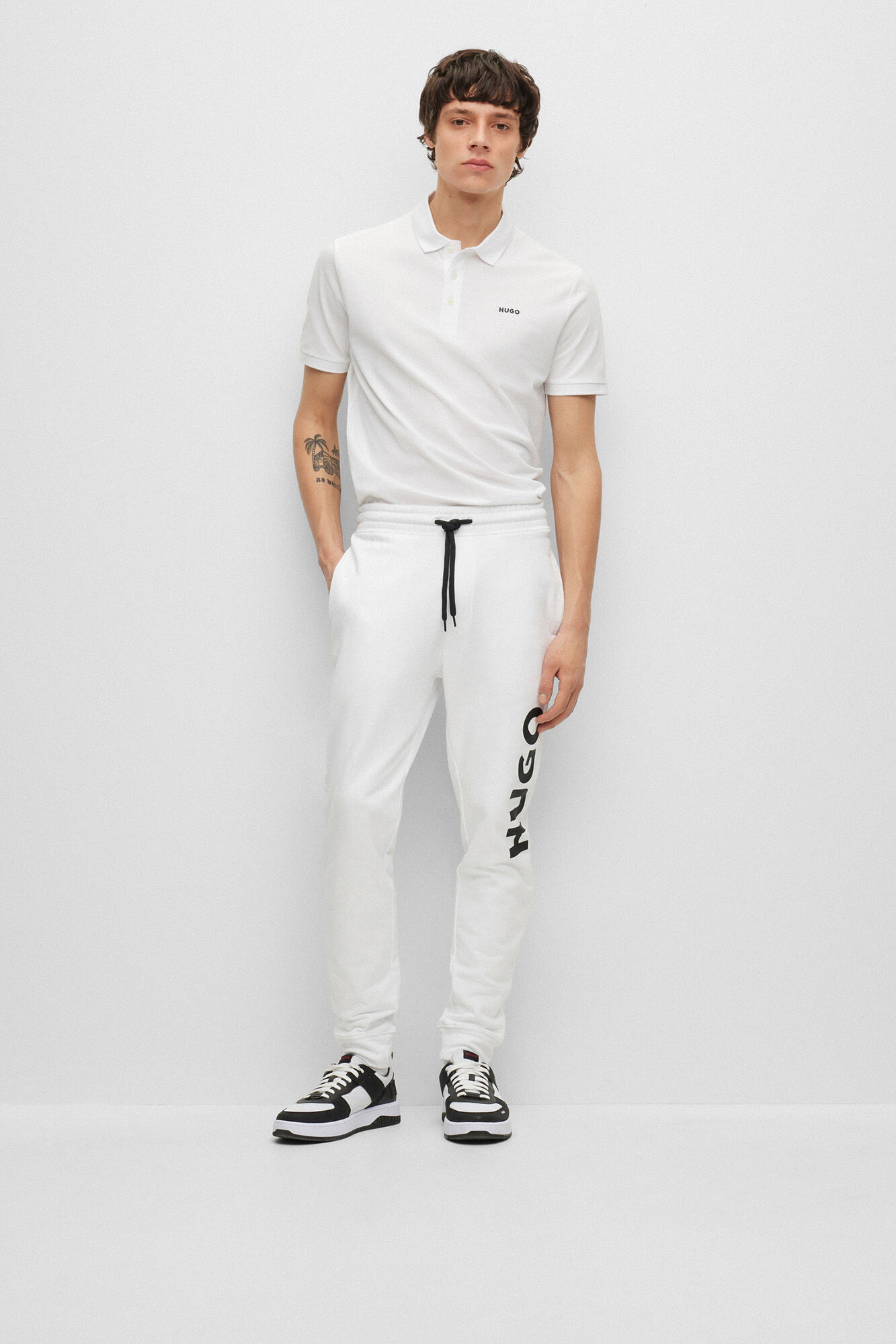 HUGO Polo de manga curta Branco