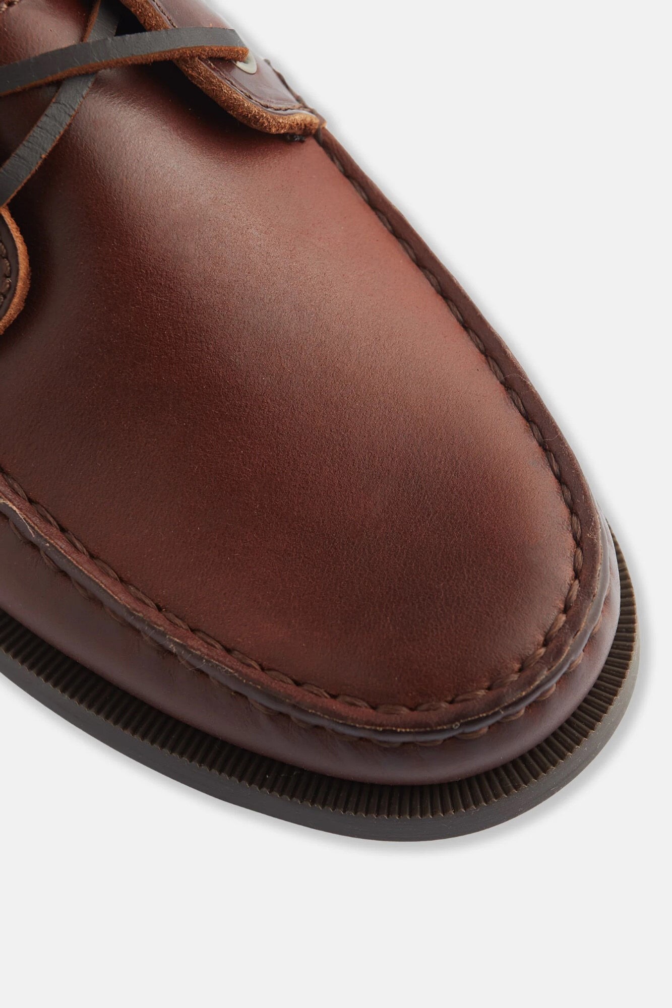 Silbon Leather deck shoes Brown