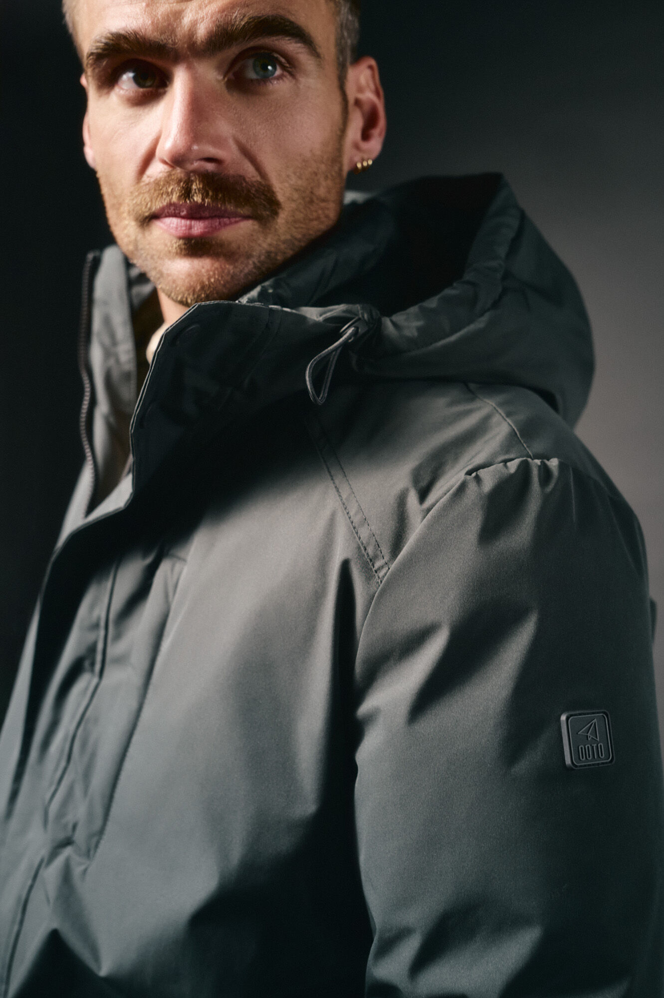 OOTO Parka acolchada capucha Gris