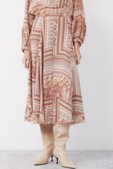 Cortefiel Printed keel skirt Multicolour