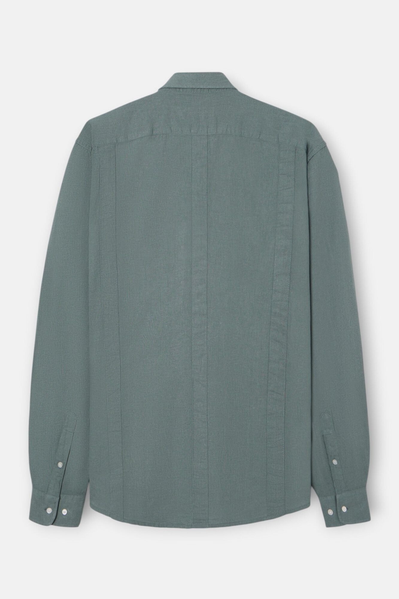 Silbon Camisa sport em linho Verde