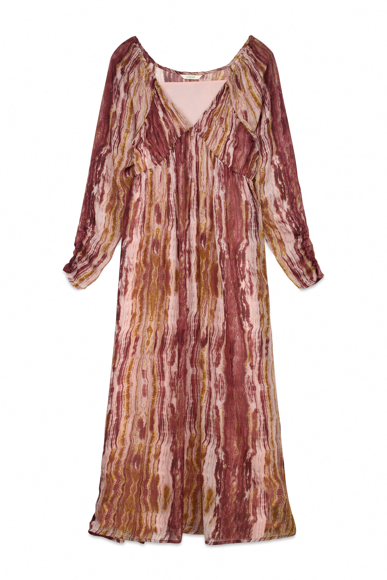 Slowlove Vestido estampado com franzidos Multicolorido