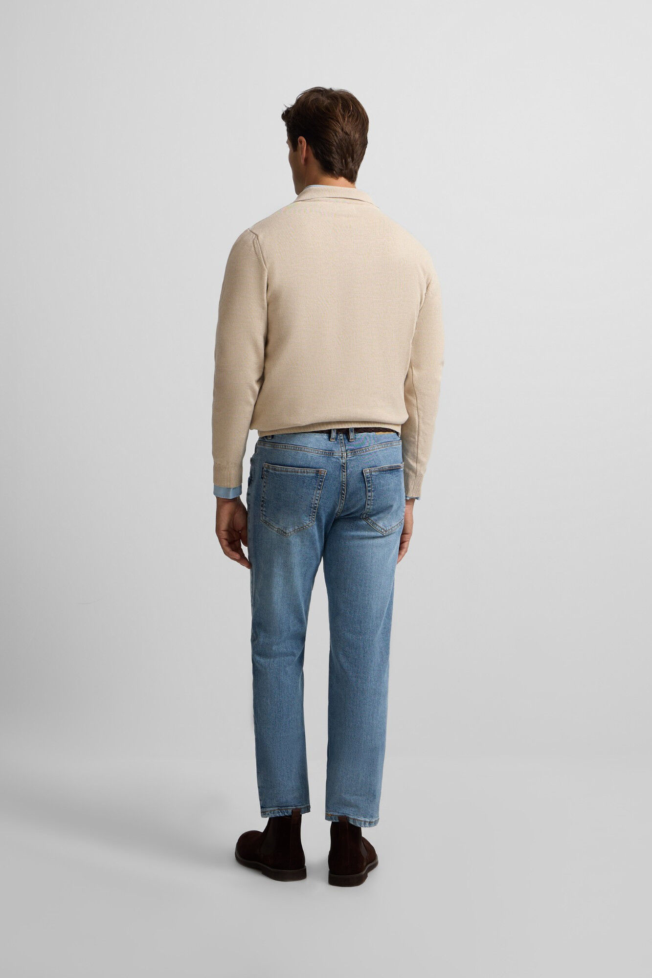 Silbon Camisola de gola polo Tostado