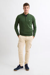 Williot Camisola Meia Fecho-&Eacute;clair Verde