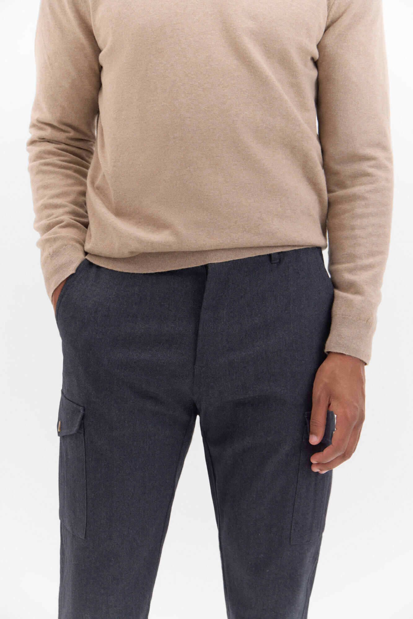 Cortefiel Cargo trousers Grey
