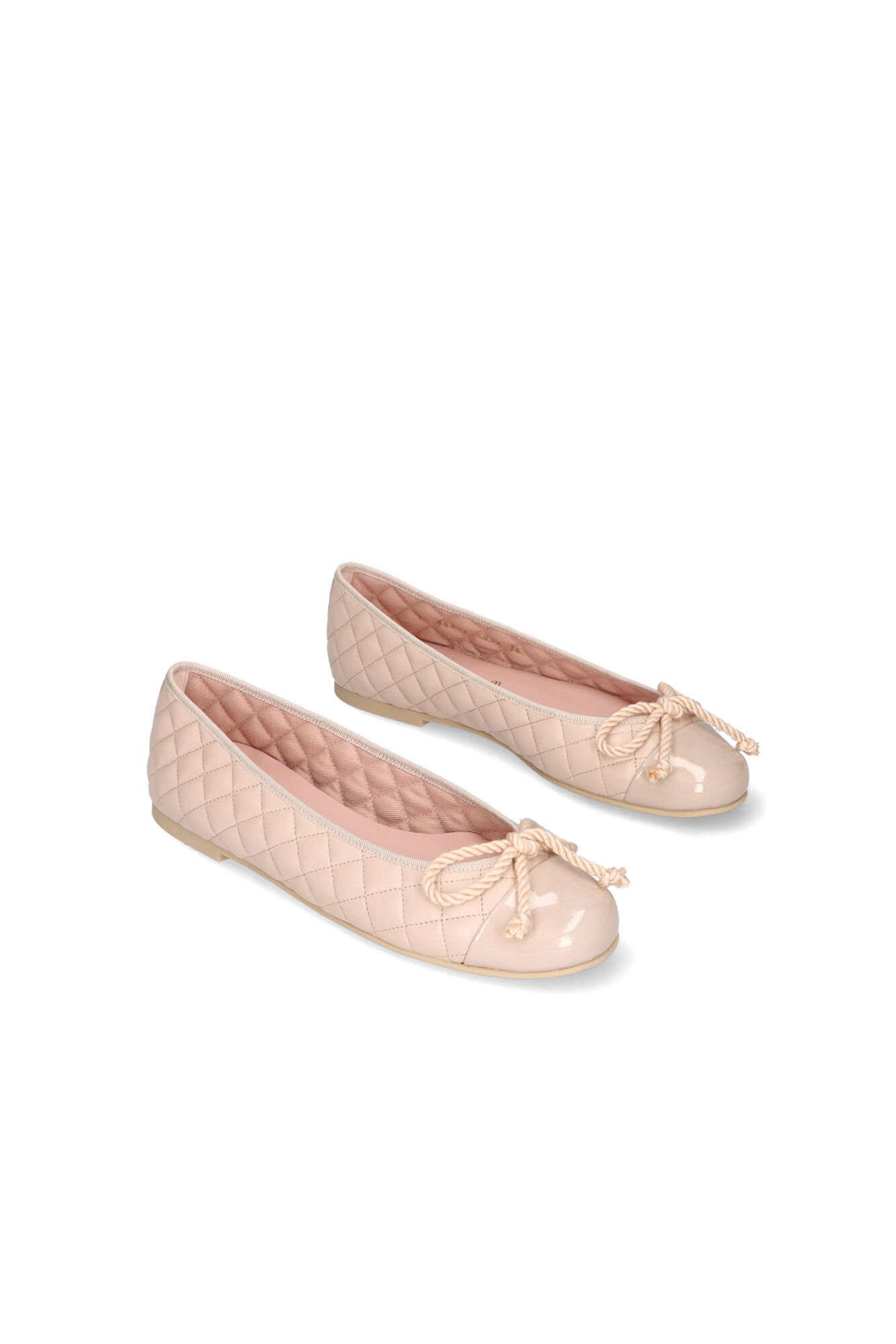 Pretty Ballerinas Rosario ballerina in quilted nappa Pink