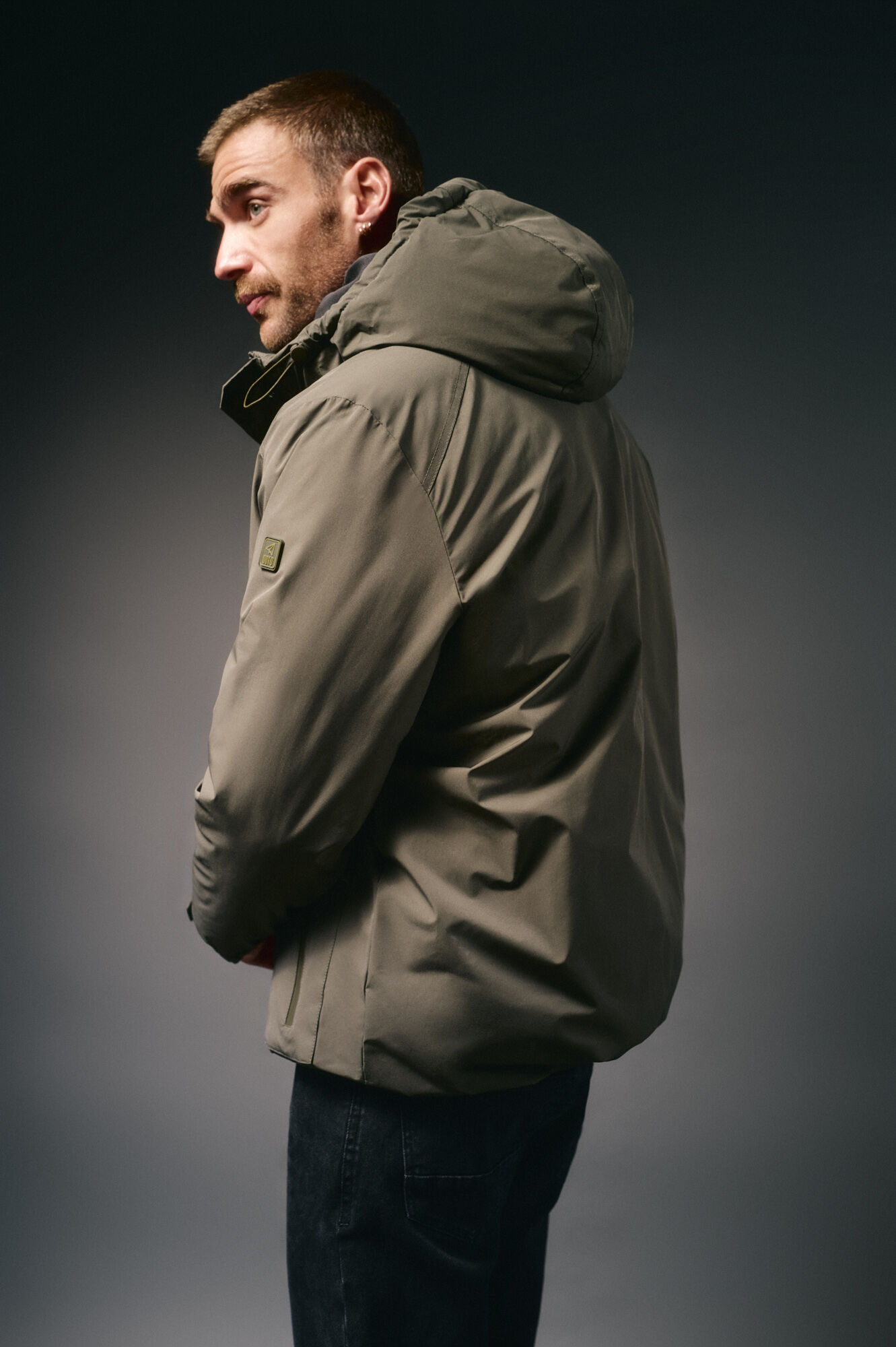 OOTO Parka acolchada capucha Kaki