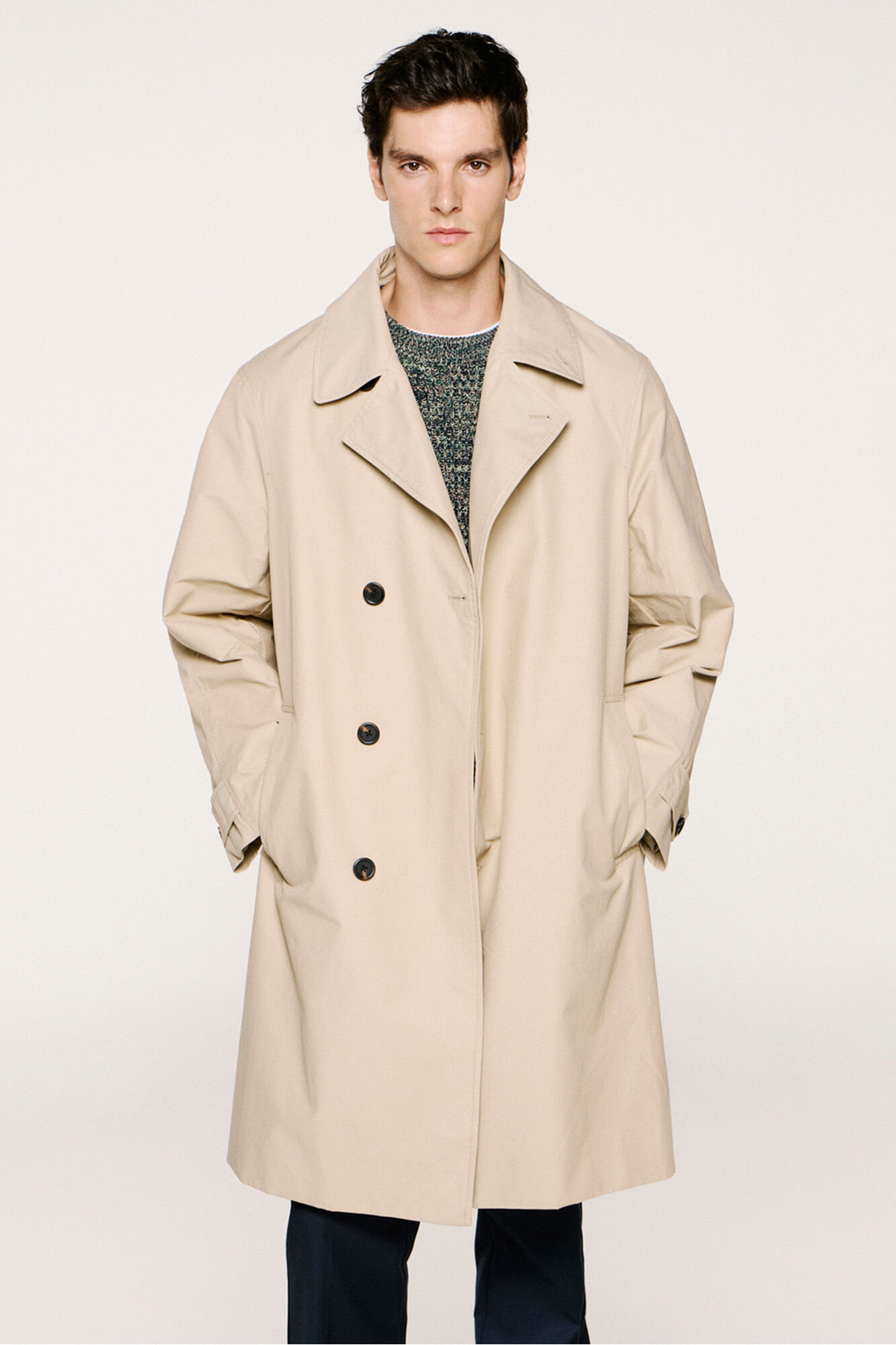 Selected Organic cotton trench coat  Beige