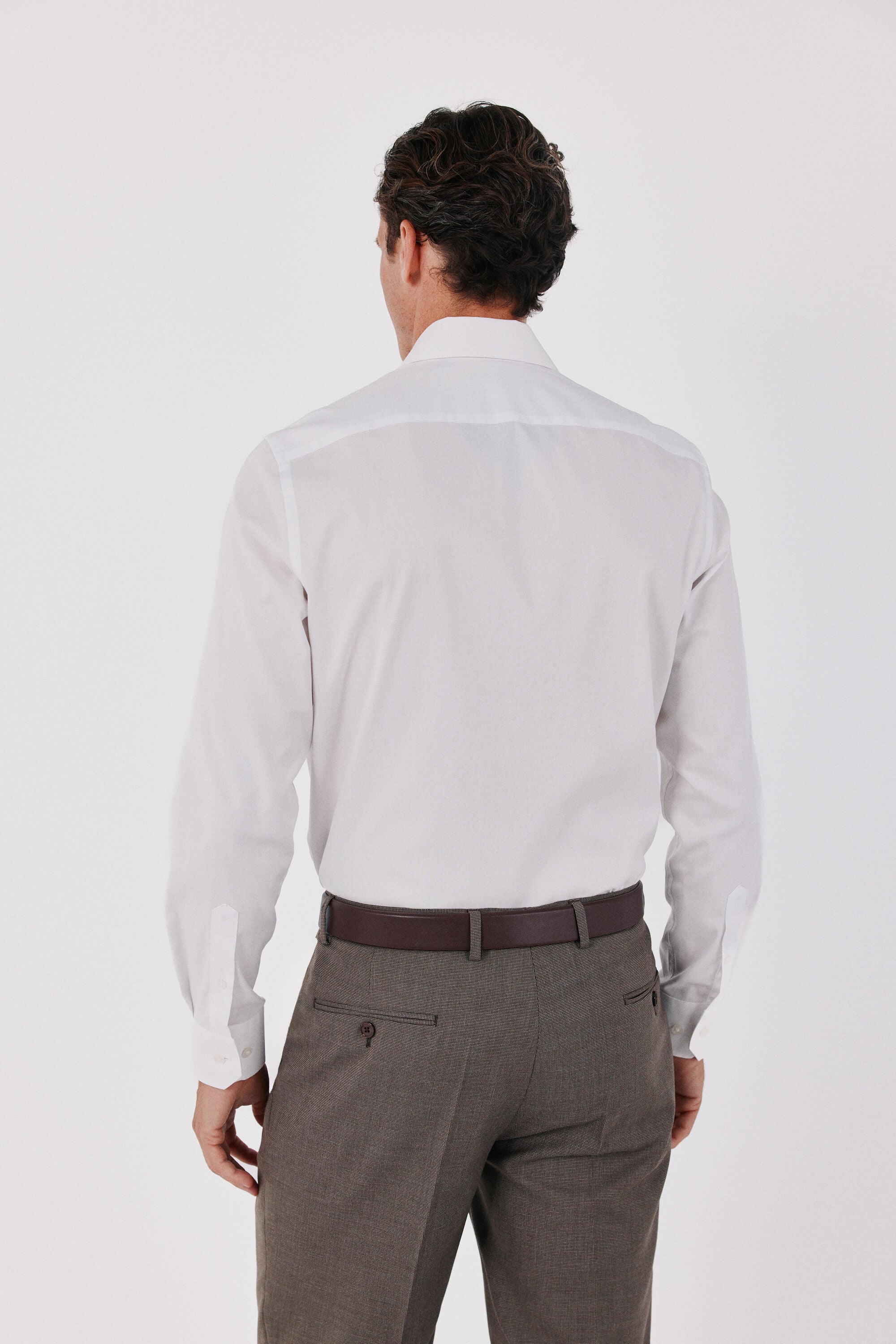 Cortefiel Plain easy-iron dress shirt White