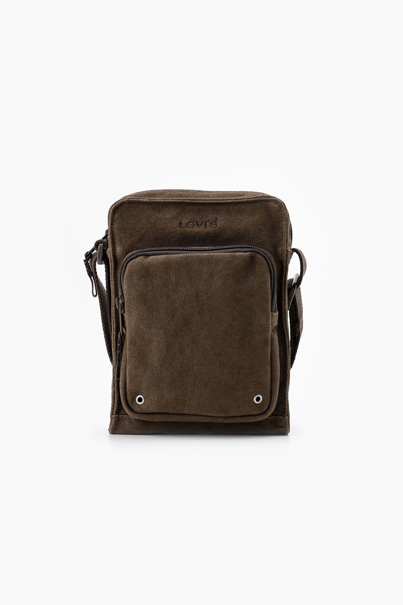 Levi's Bandolera peque&ntilde;a cremallera Marr&oacute;n oscuro